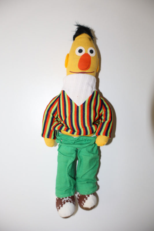 Vintage Sesame Street Bert and Ernie Plush Figures (1974)
