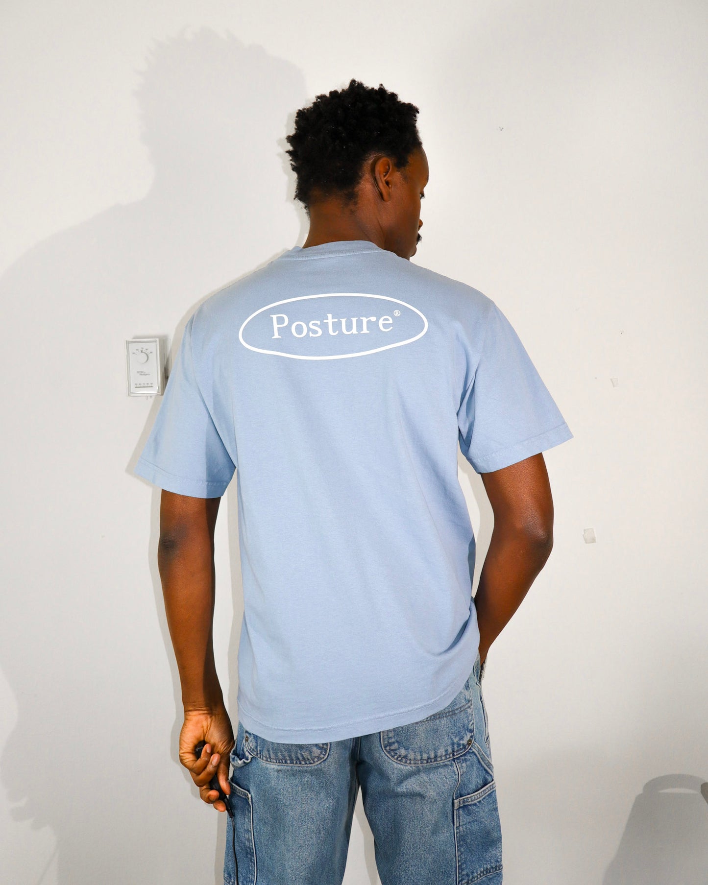 Posture Naija All Stars T-Shirt - Clear Blue