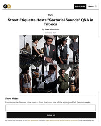 GQ: Sartorial Sounds Q&A