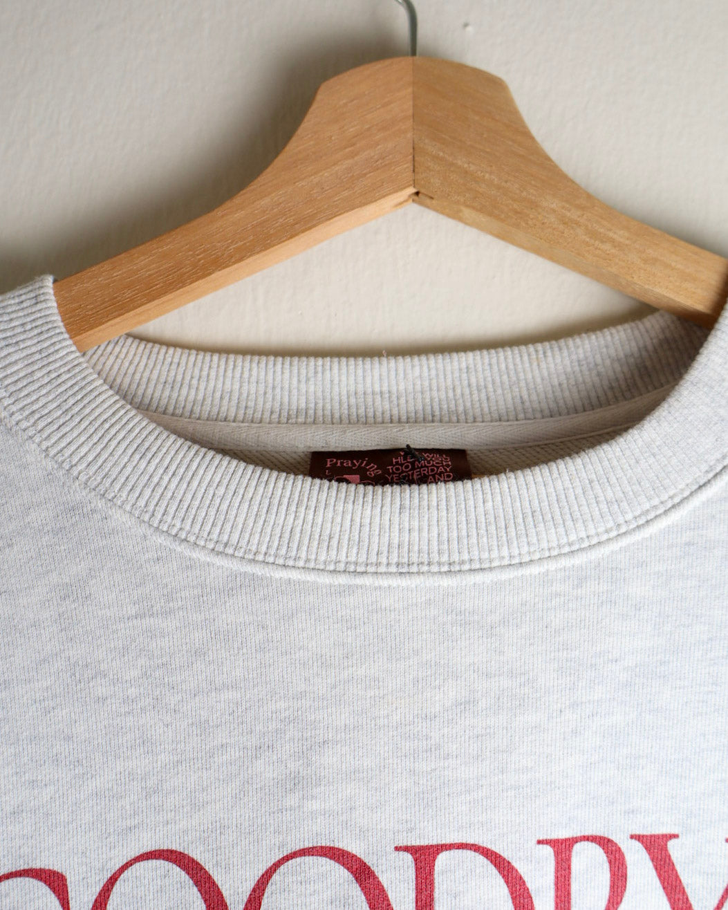 Praying "Goodbye Horses' Crewneck
