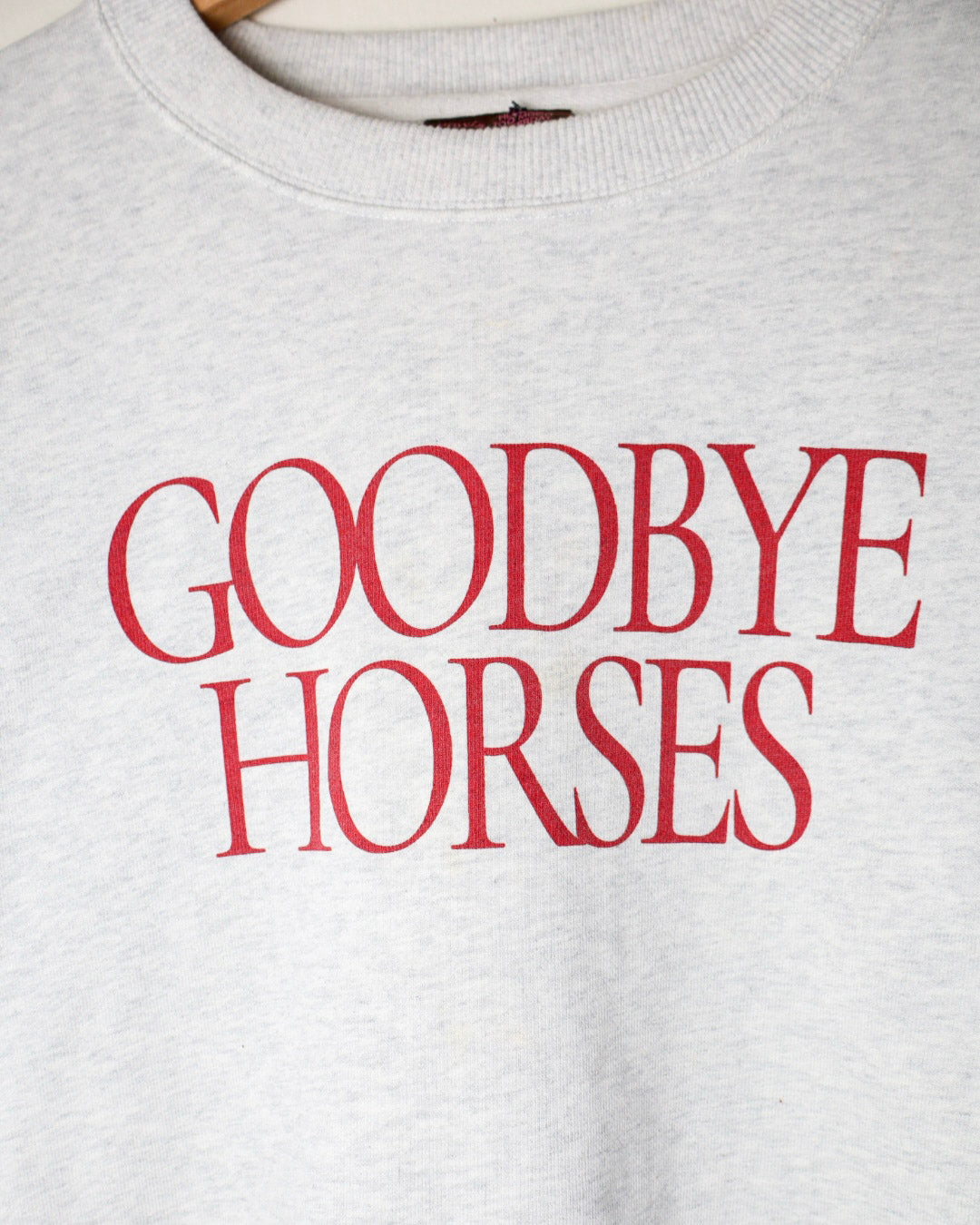 Praying "Goodbye Horses' Crewneck