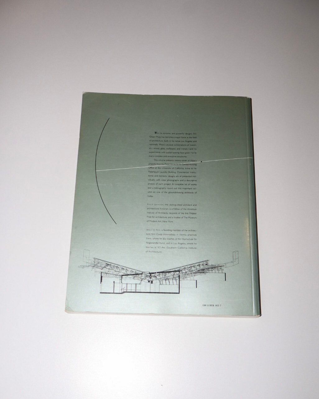 Architectural drawing on a greenish-gray background