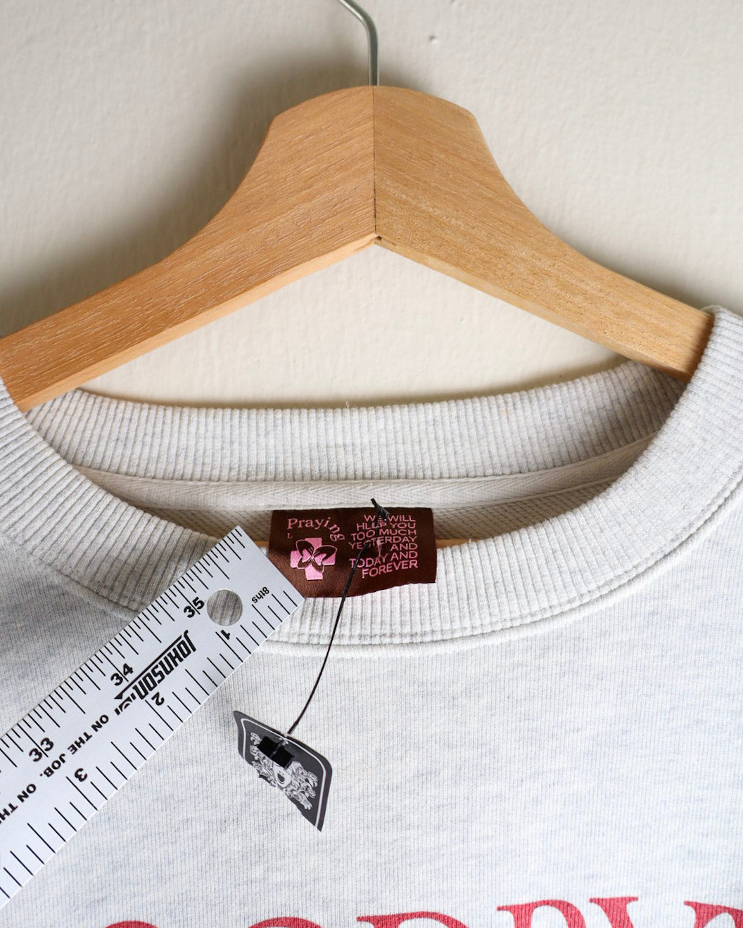 Praying "Goodbye Horses' Crewneck