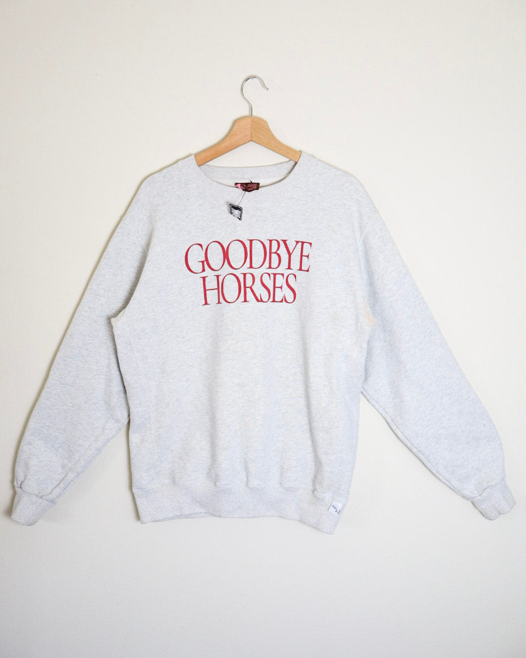 Praying "Goodbye Horses' Crewneck