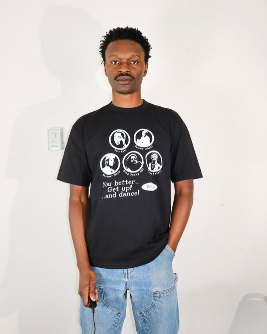 Posture Naija All Stars T-Shirt - Black