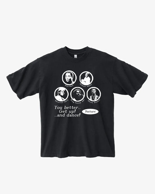 Posture Naija All Stars T-Shirt - Black