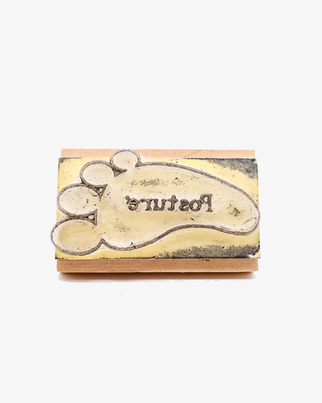 Posture Rubber Hand Stamp