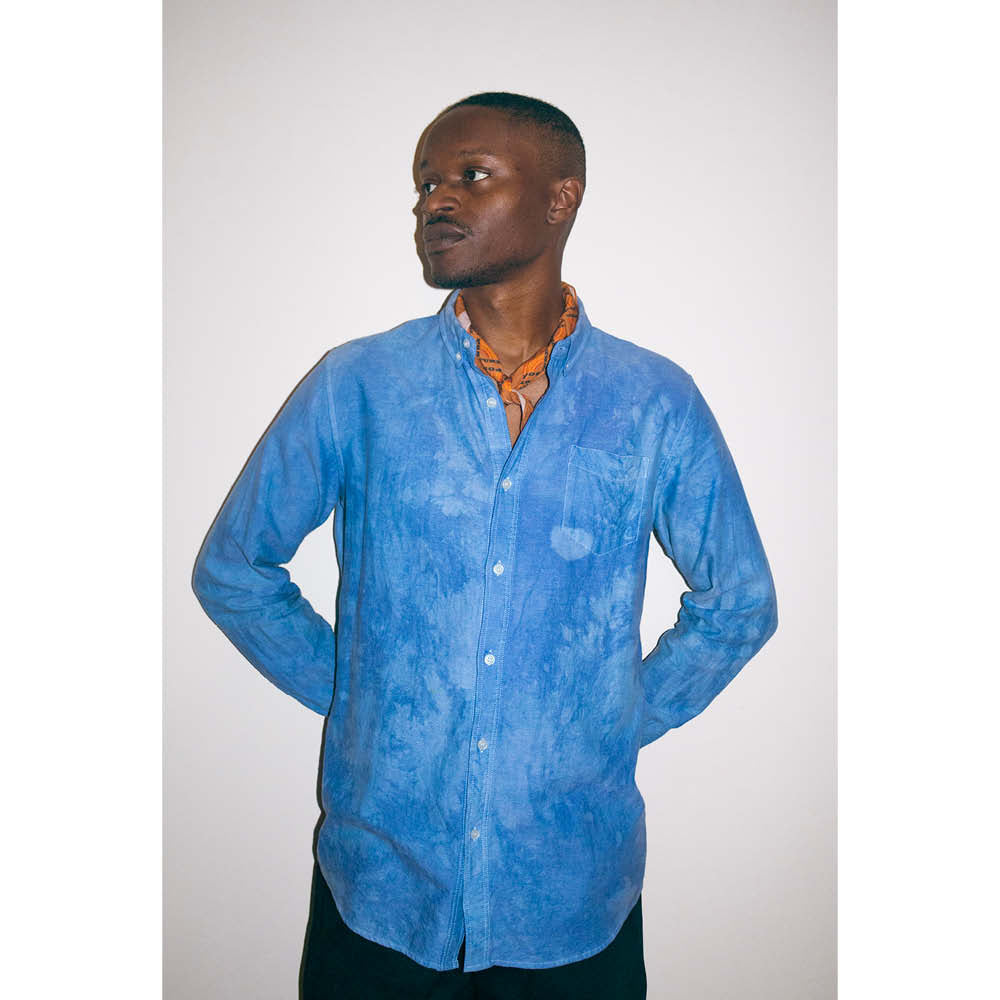 Stone Washed Indigo Oxford Shirt