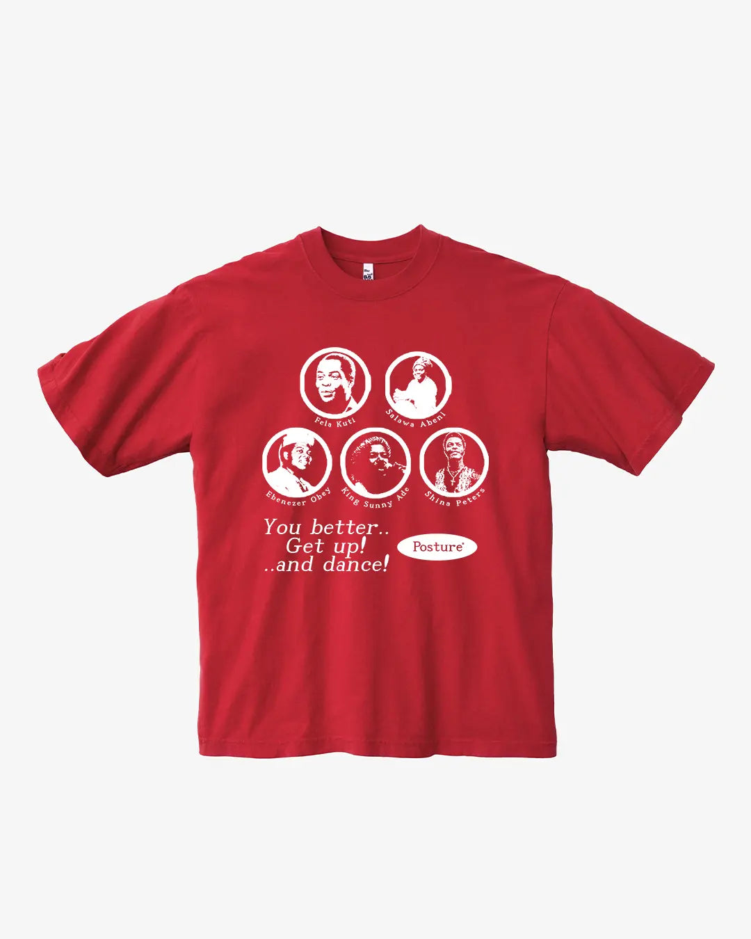 Posture Naija All Stars T-Shirt - Red