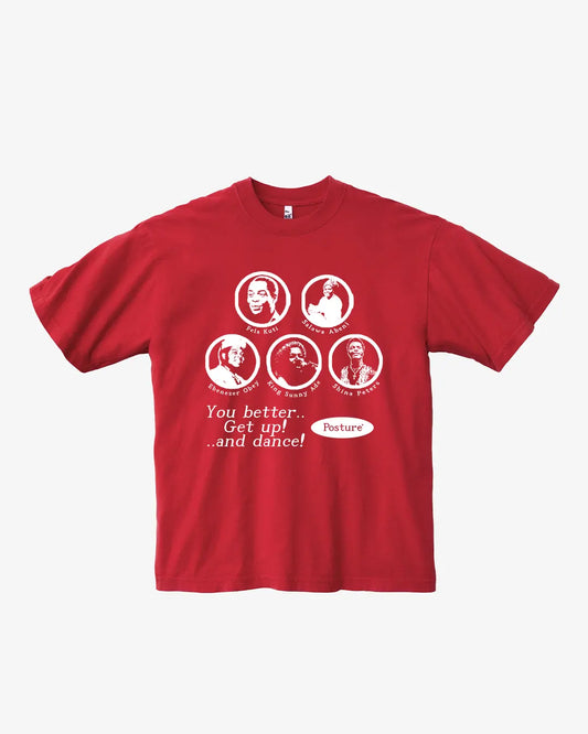 Posture Naija All Stars T-Shirt - Red