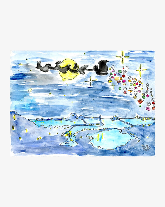 Christmas Watercolor Artwork